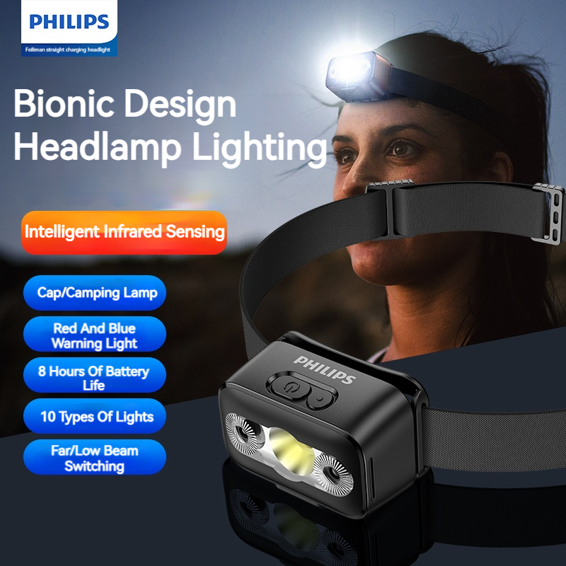 Outdoor Lighting Philips - Philips led farol sensor cabeça lanterna