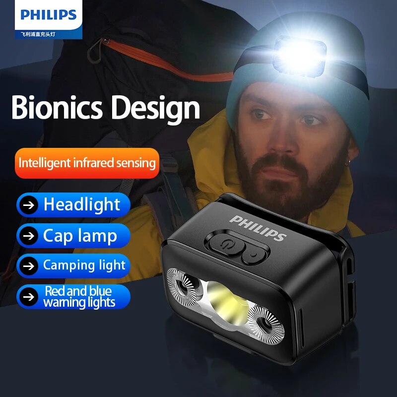 Outdoor Lighting Philips - Philipps led farol sensor cabeça lanterna