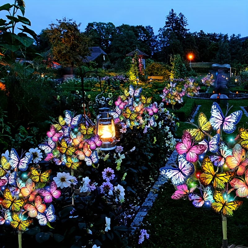 Outdoor Lighting Wire - Solar led borboleta luzes do jardim