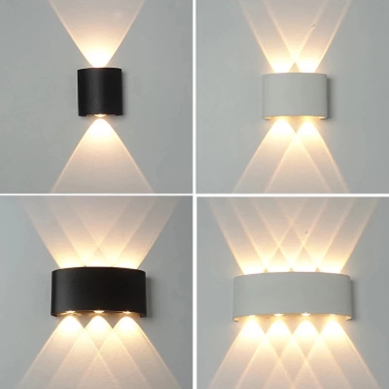 Outdoor Lighting With Outlet - Luz de Parede LED 2W 4W