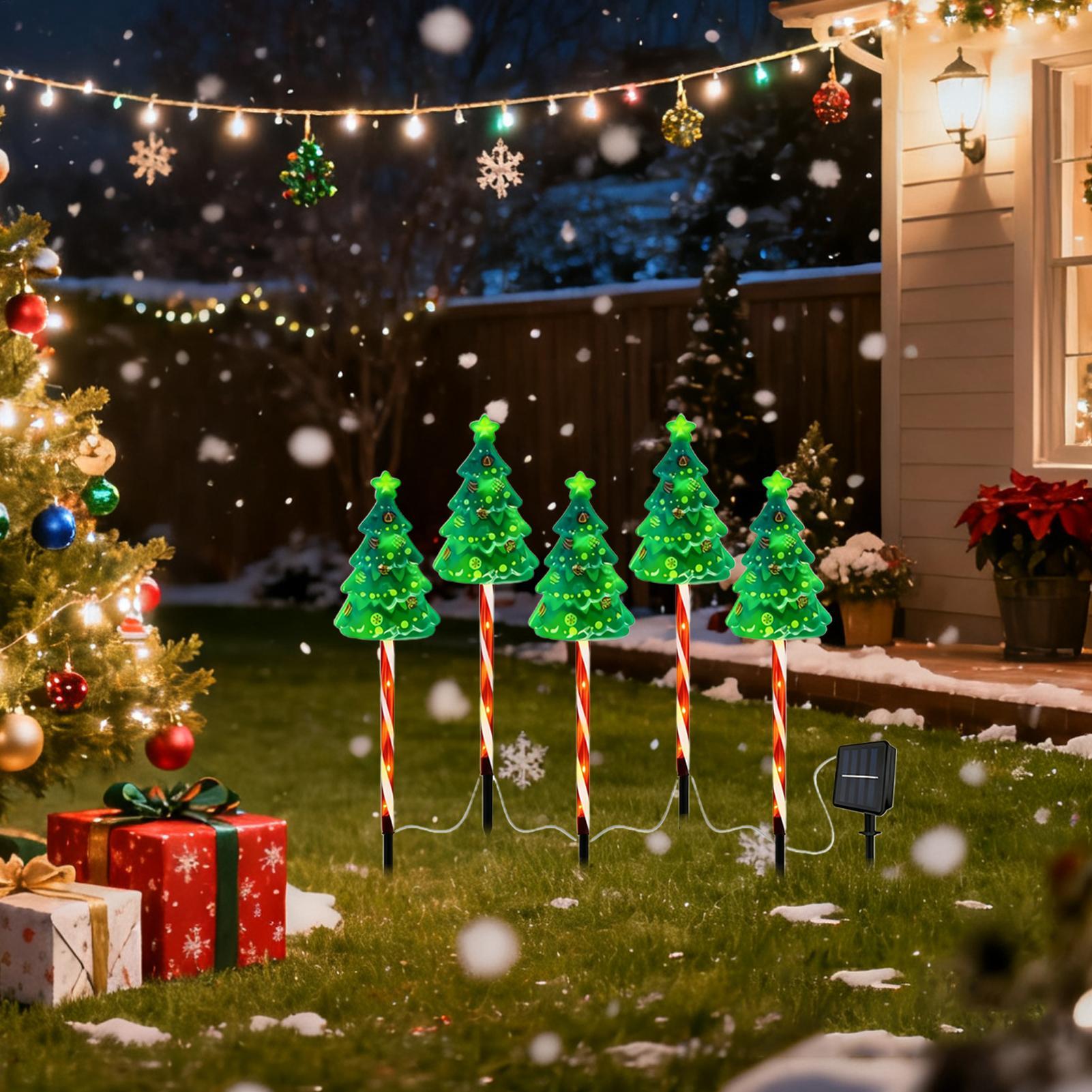 Outdoor Lighting Front Yard - Árvore de natal entrada de garagem
