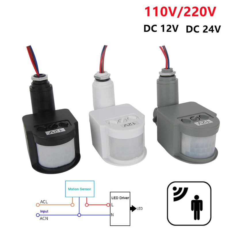 Outdoor Lighting With Outlet - 12v sensor de movimento 220v/110v pir