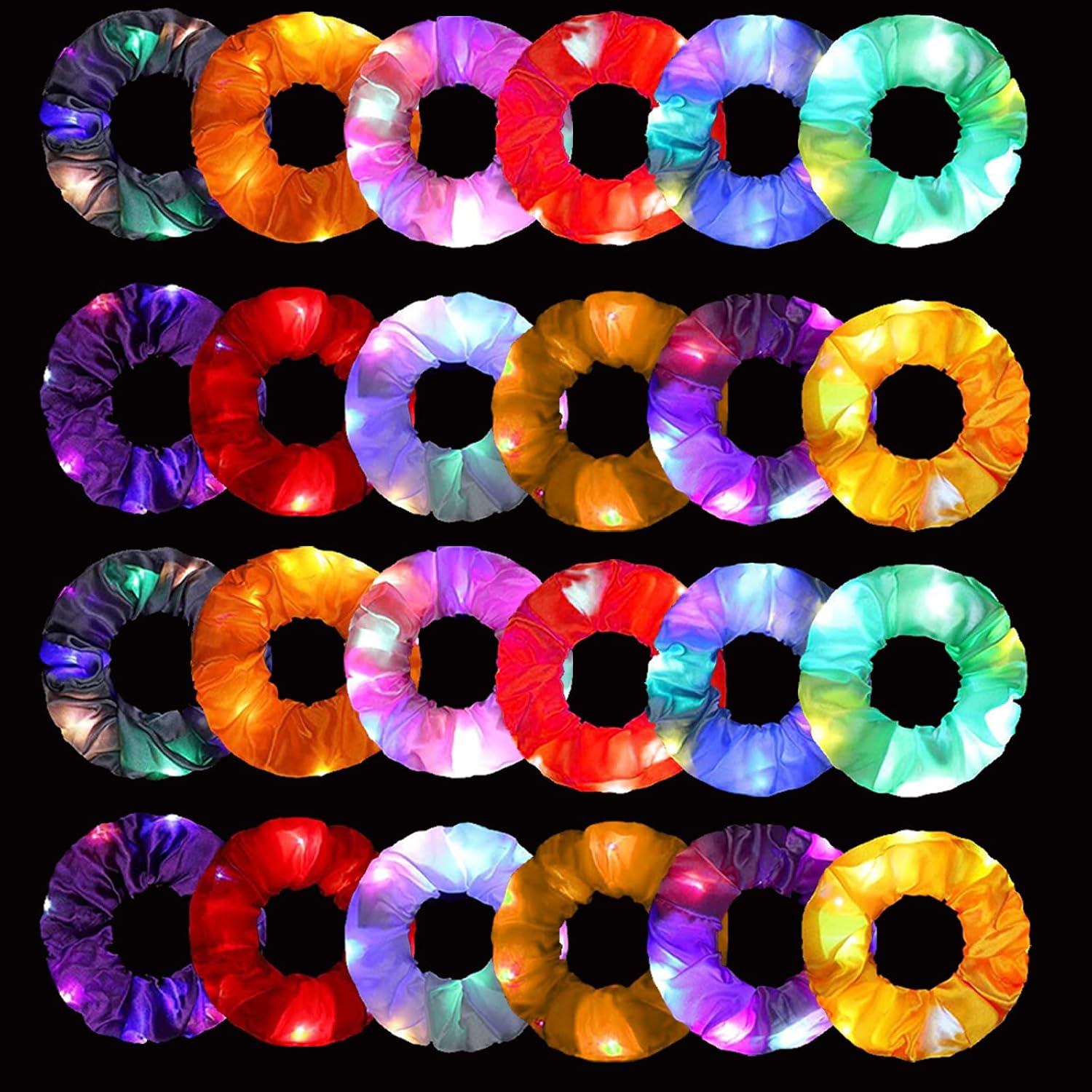 Outdoor Lighting Ideas For Party - 6 peças de Scrunchies LED, Faixas
