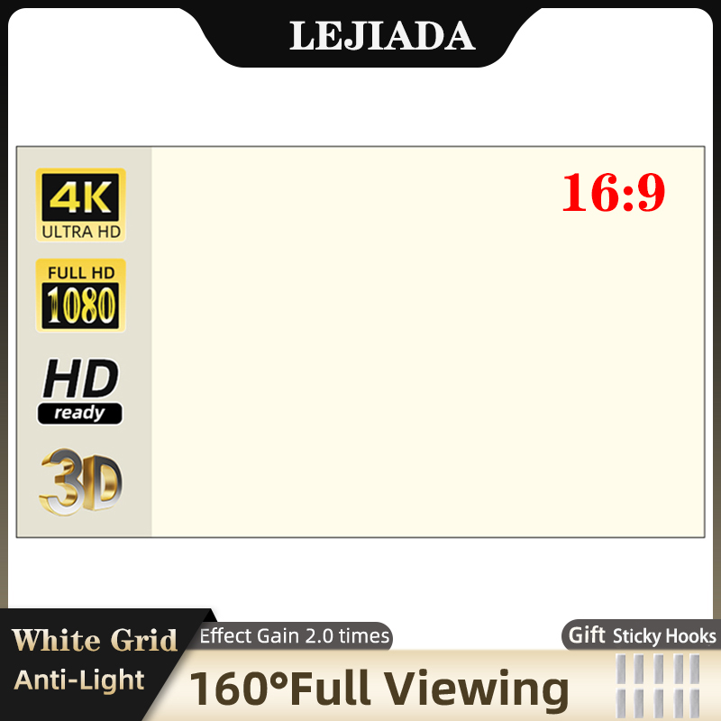 Outdoor Lighting Grid Screen - LEJIADA-Tela do projetor, grade branca, anti-luz,