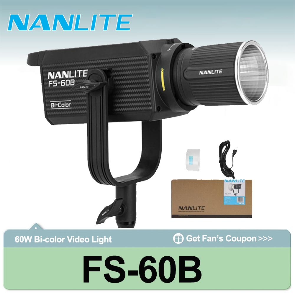 Outdoor Lighting For Photography - Luz de Estúdio Bi-color Nanlite FS-60B