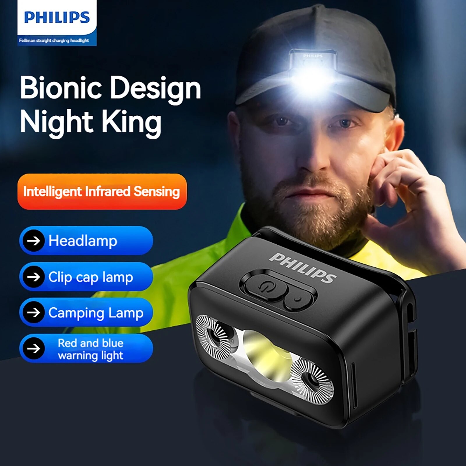 Outdoor Lighting Philips - PHILIPS LED Farol Sensor Head Lanterna