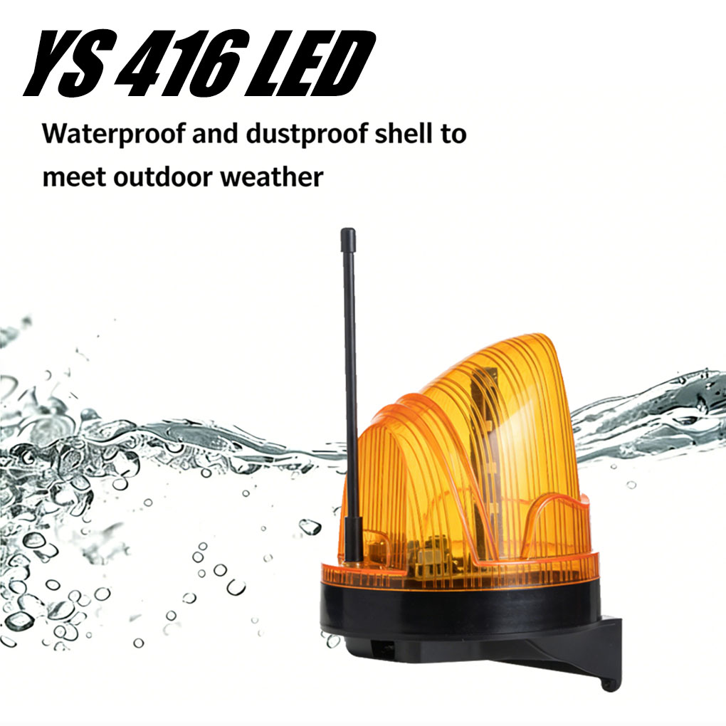 Outdoor Lighting With Outlet - Luz de Advertência LED Universal 12V/220V,