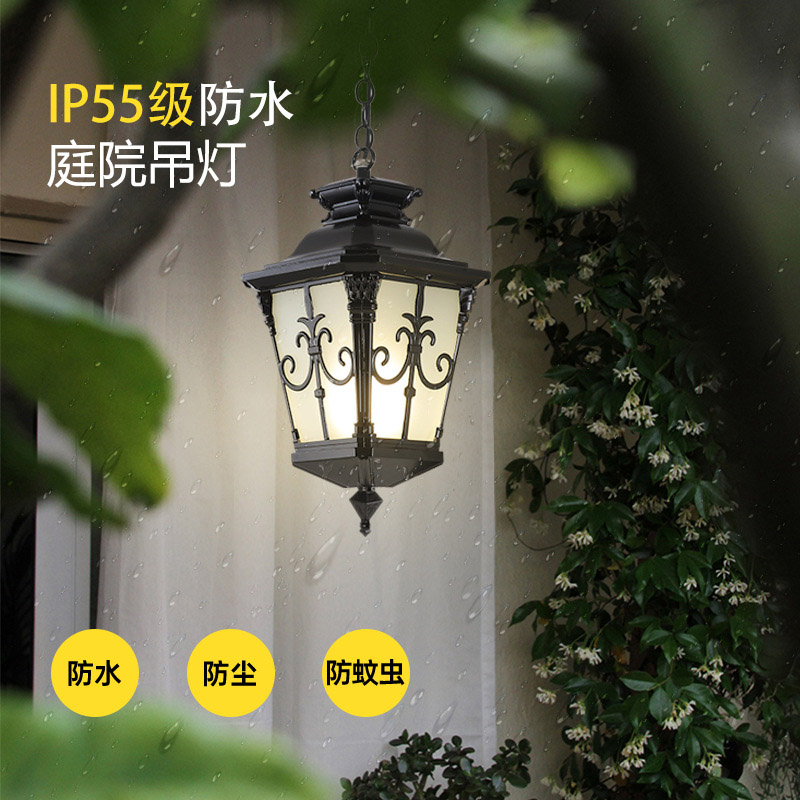 Outdoor Lighting Bronze - Luzes pendentes de varanda ao ar