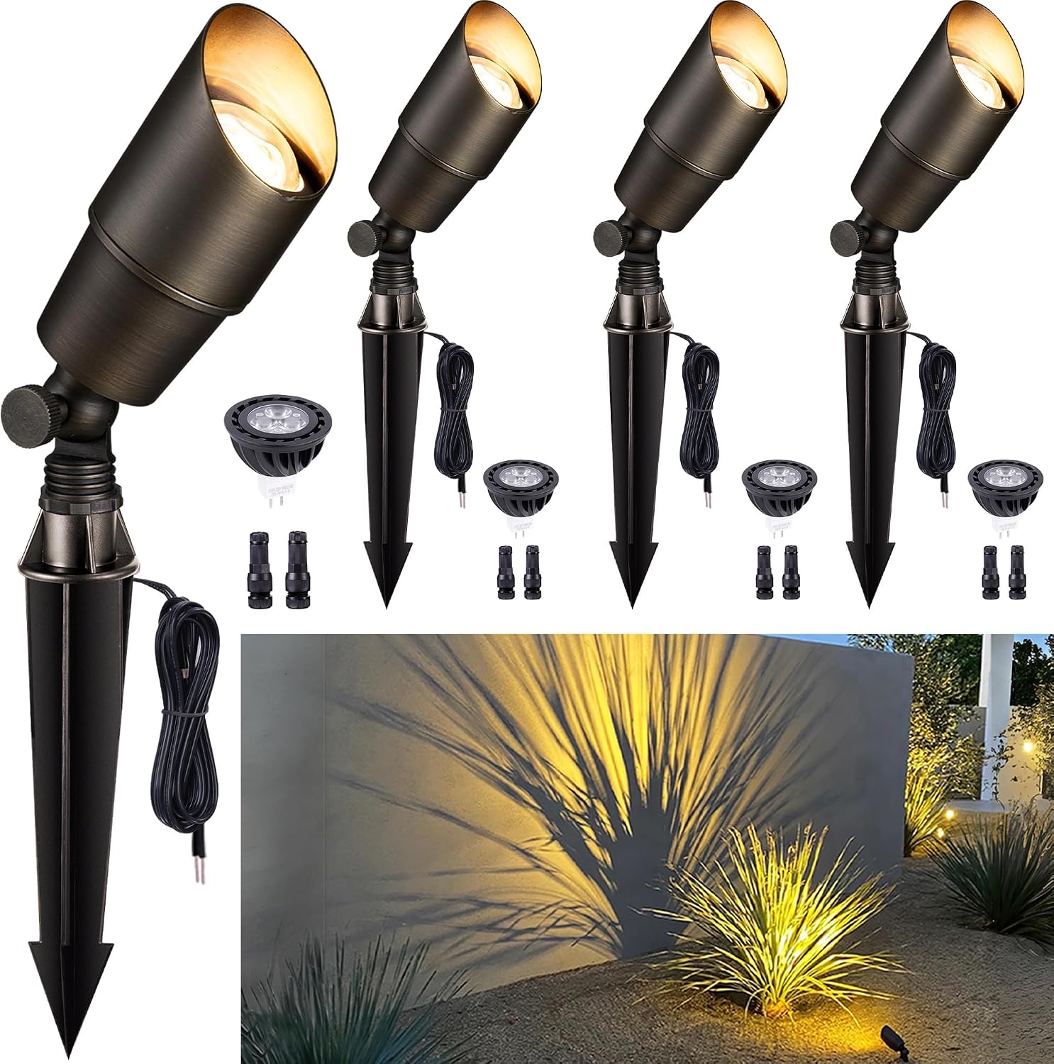 Outdoor Lighting Wire - Iluminação de Paisagem em Latão para
