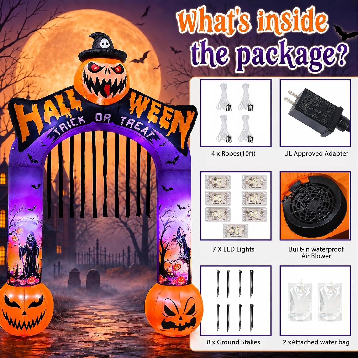 Arco Inflável de Halloween de  - Outdoor Lighting Front Yard avaliação e preço