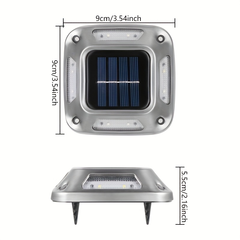 8 Peças de Luzes Solares para  - Outdoor Lighting Ground Fixtures avaliação e preço