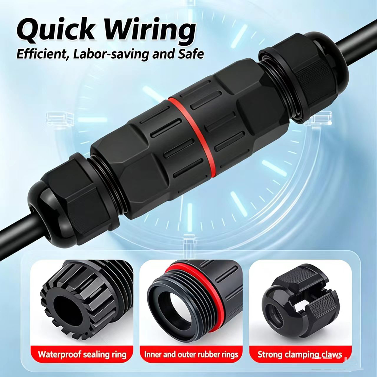 Conector de Fio de 2 e 3 Pinos - Outdoor Lighting Electrical Box avaliação e preço