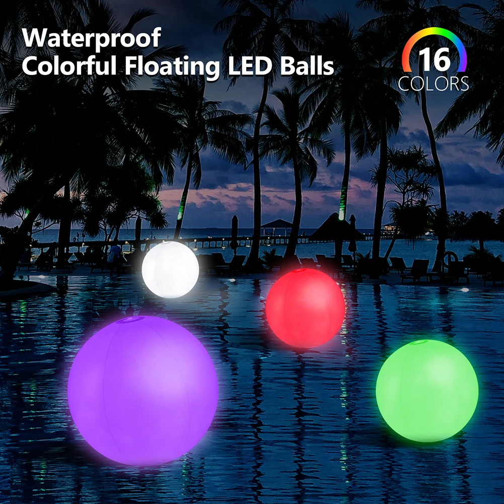 Bola de praia inflável para pi - Outdoor Lighting Around Pool avaliação e preço