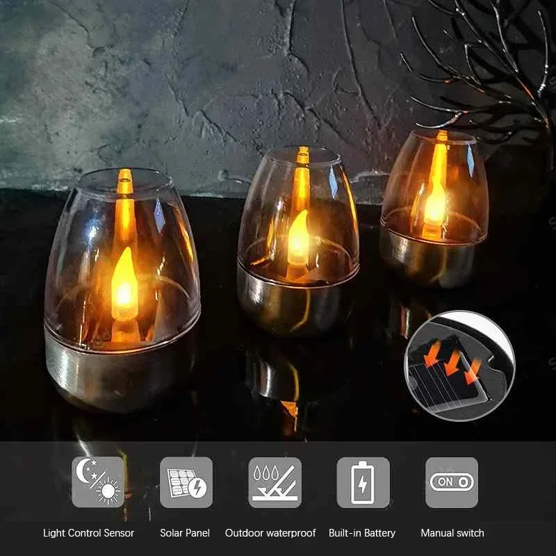 Velas solares led luz sem cham - Outdoor Lighting Ideas For Party avaliação e preço