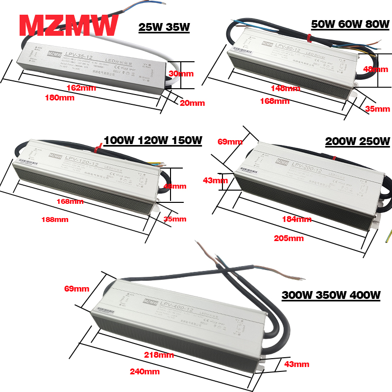 Mzmw ip67 fonte de alimentação - Outdoor Lighting Transformer Box avaliação e preço