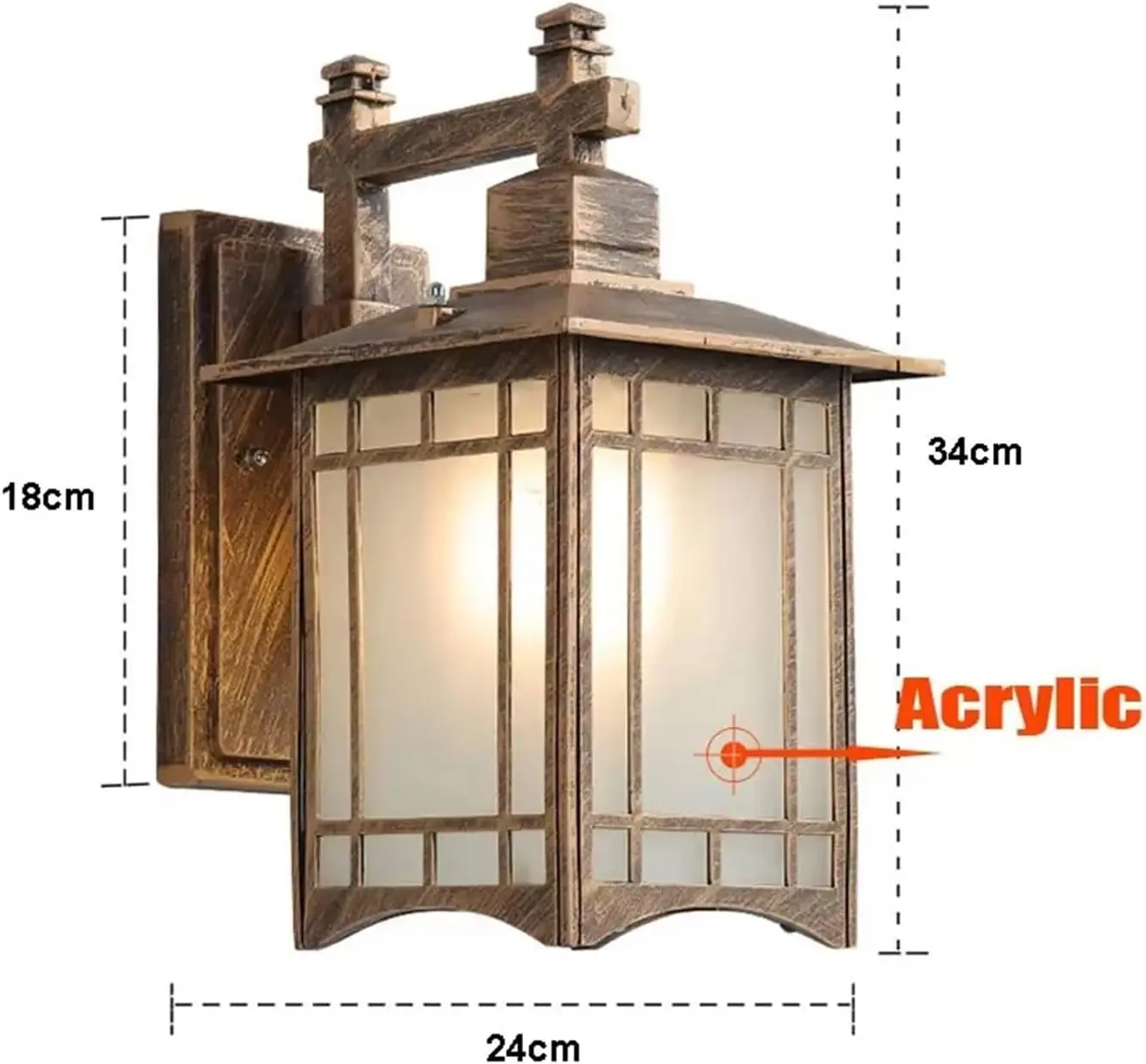Luminária de Parede à Prova d' - Outdoor Lighting Bronze avaliação e preço