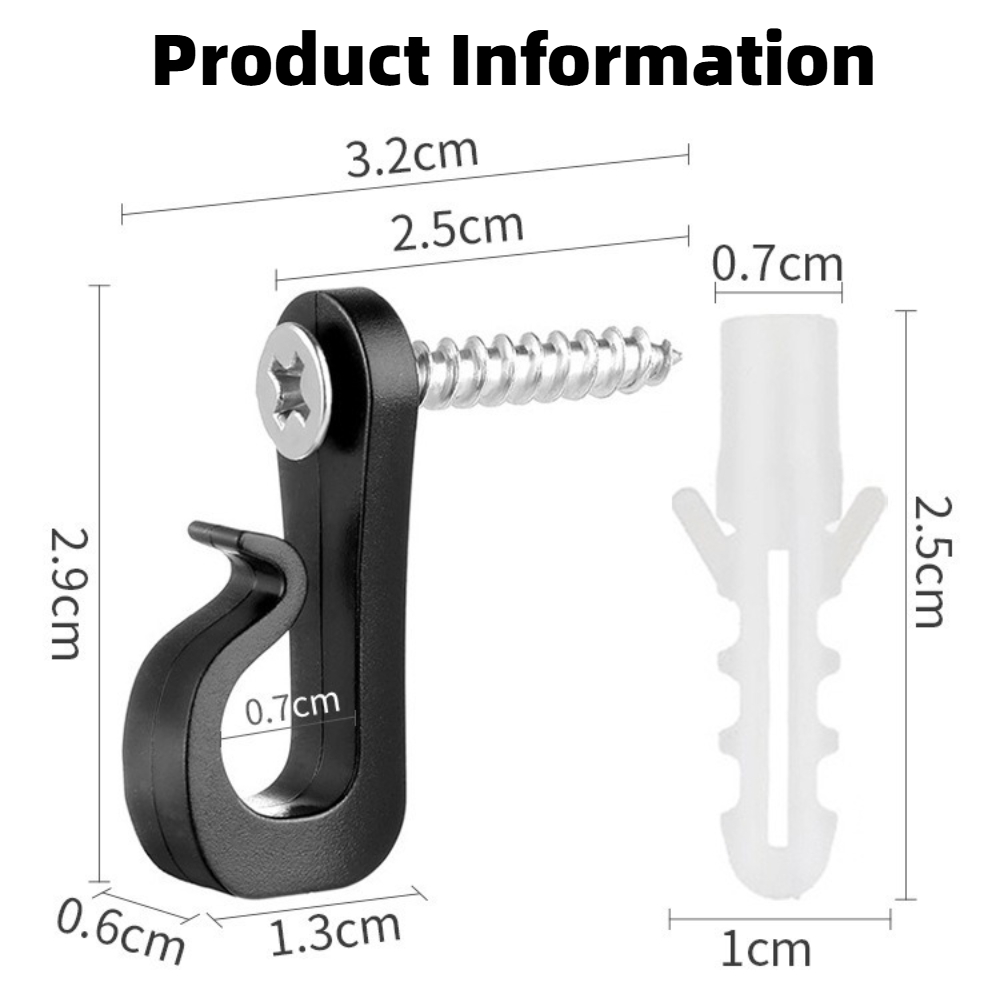 80 Ganchos de Rosca para Luzes - Outdoor Lighting Wire avaliação e preço