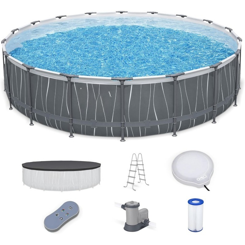 Piscina acima do solo de 18' x - Outdoor Lighting Around Pool avaliação e preço