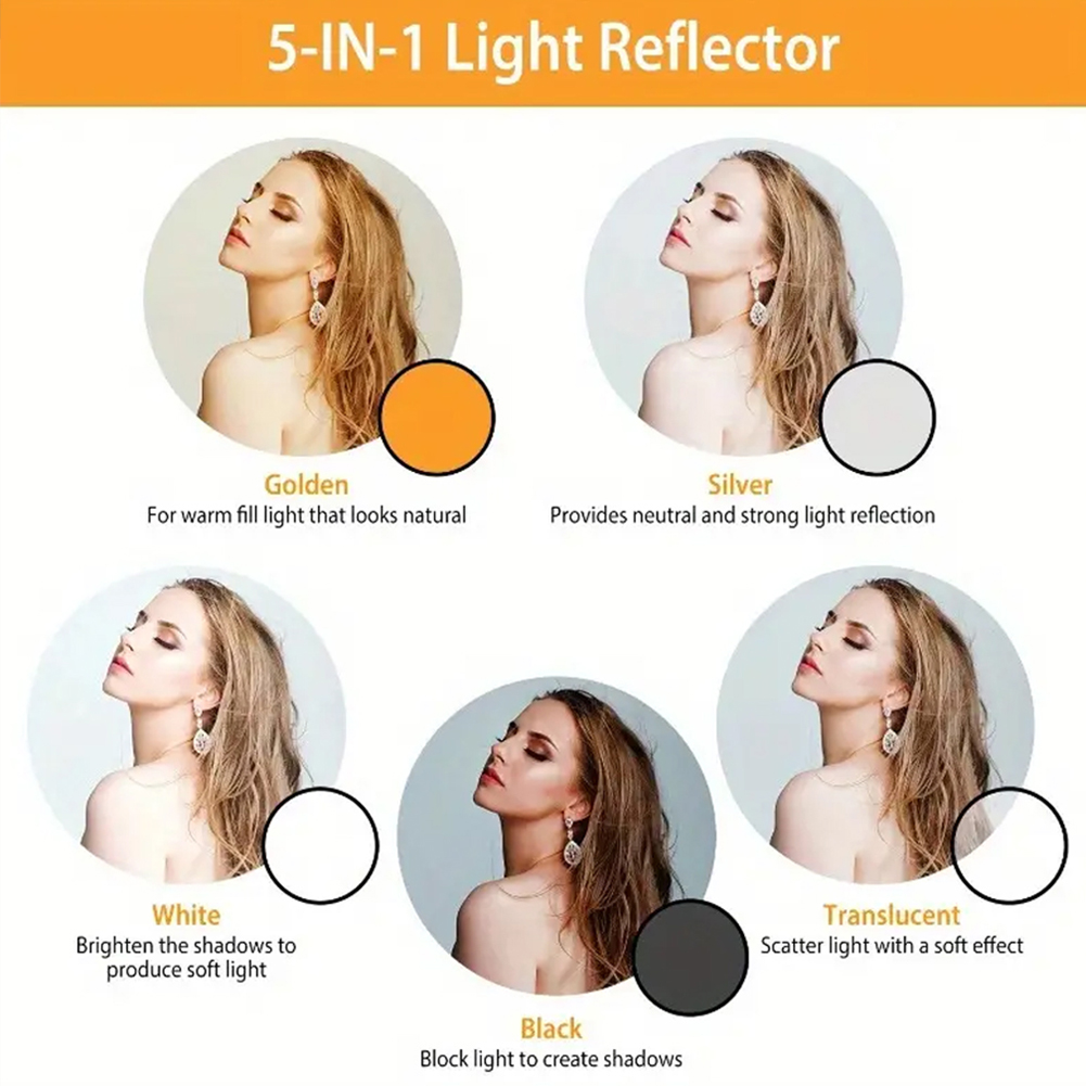 Kit refletor fotográfico 5 em  - Outdoor Lighting Kit Photography avaliação e preço