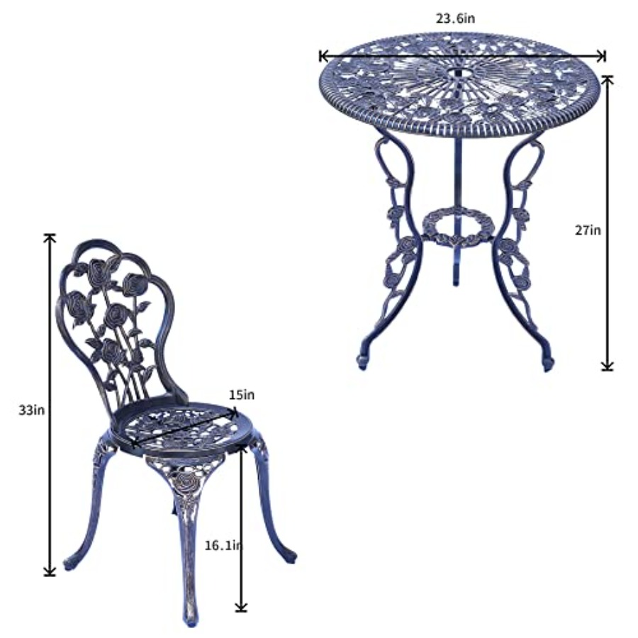 Conjunto de bistrô para jardim - Outdoor Lighting Bronze avaliação e preço