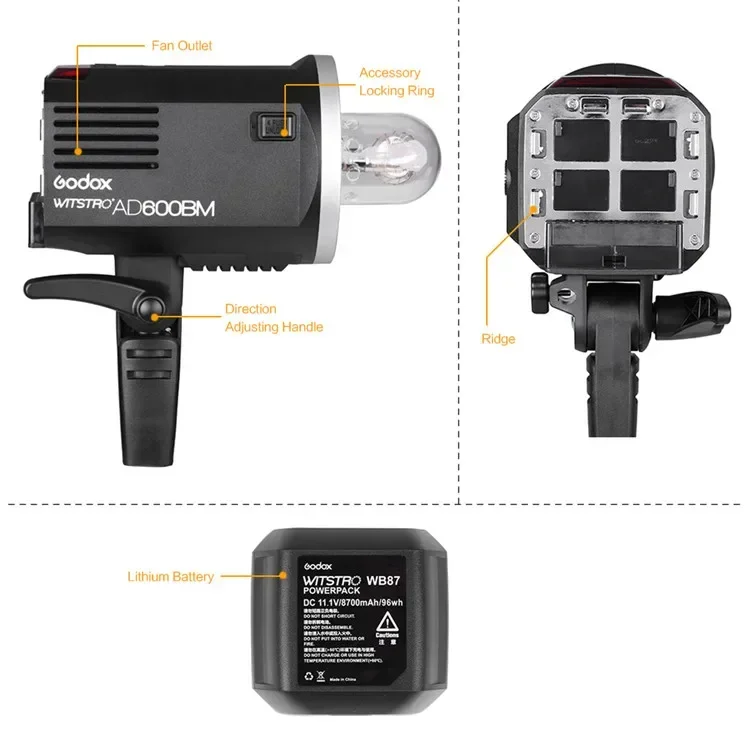 2026 Premium AD600BM 600W Flas - Outdoor Lighting For Photography avaliação e preço