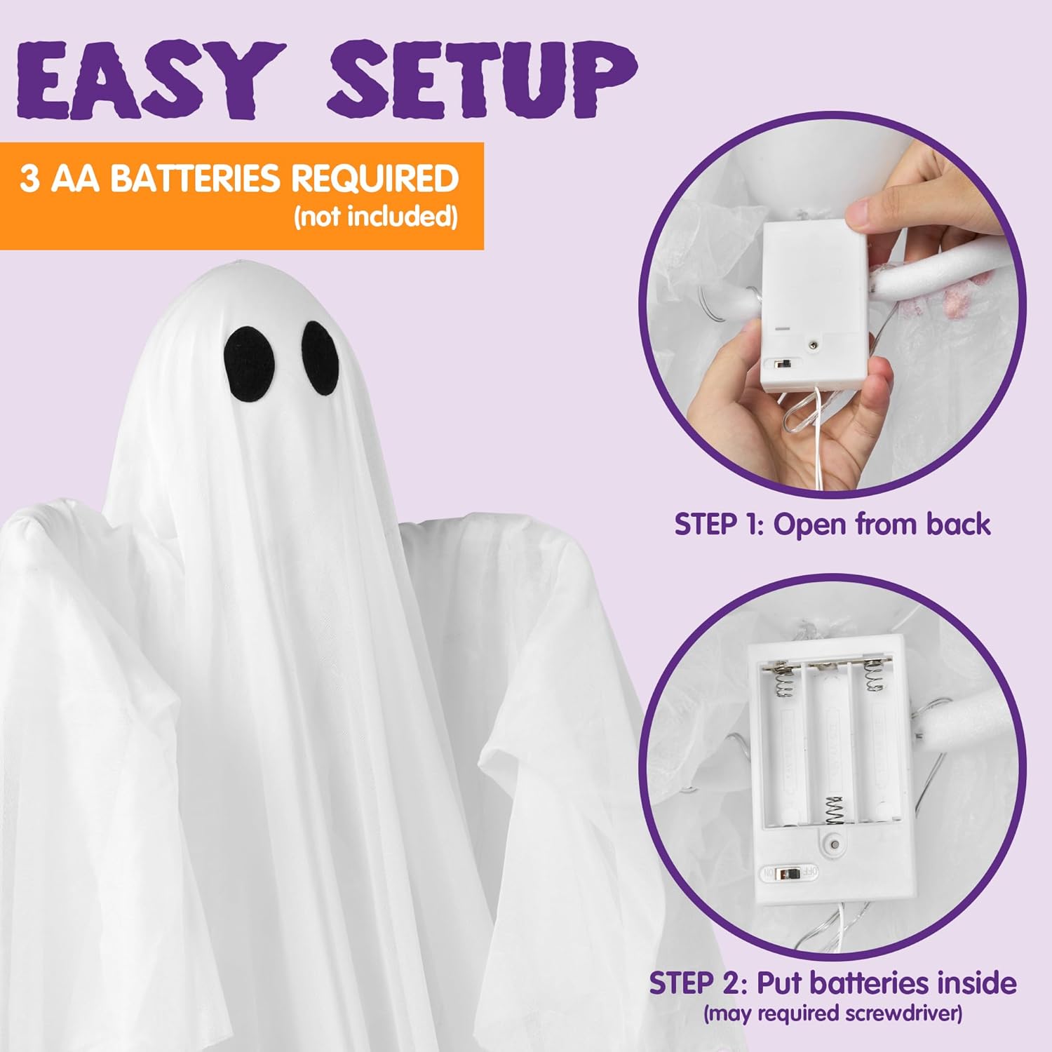 Fantasma Iluminado de Hallowee - Outdoor Lighting Front Yard avaliação e preço