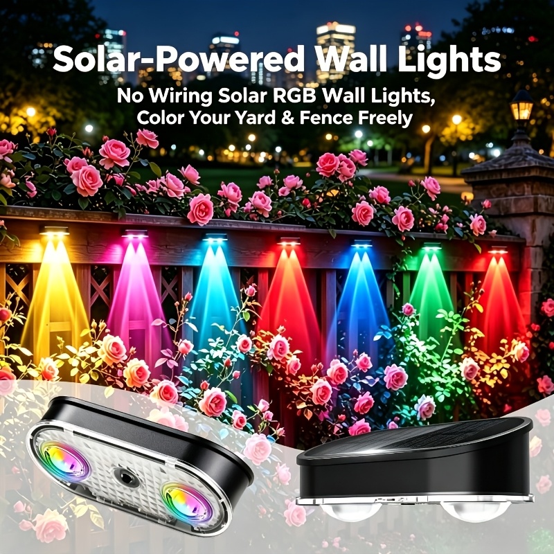 Luz Solar RGB para Cerca IP44, - Outdoor Lighting With Outlet avaliação e preço