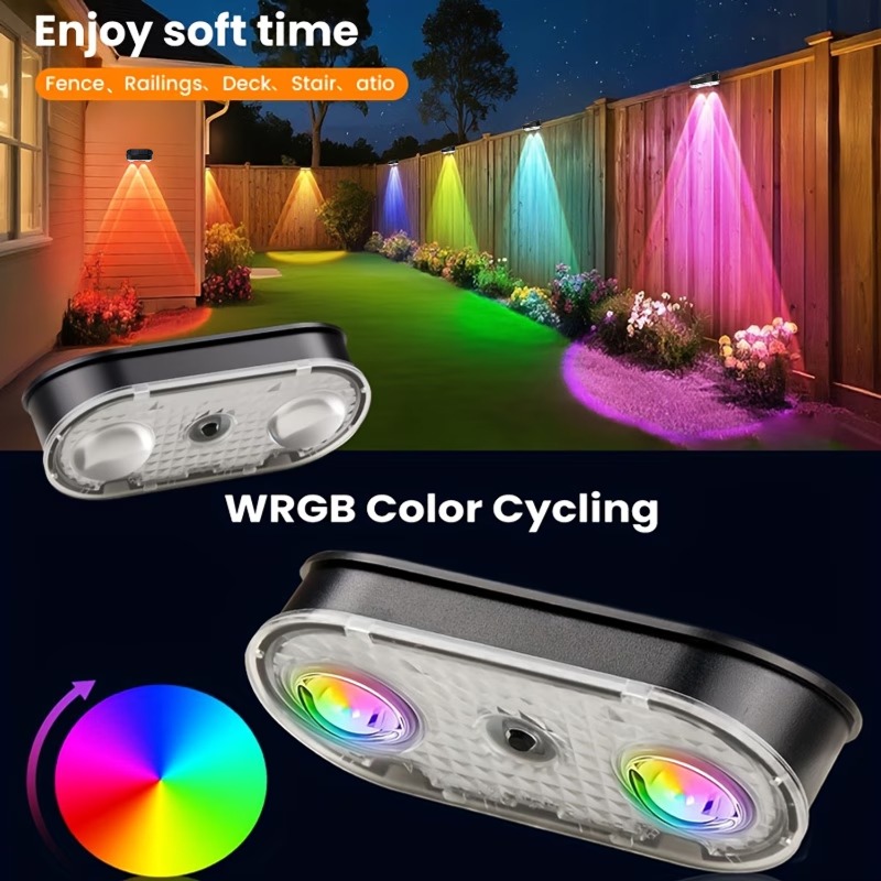 Luz Solar RGB para Cerca IP44, - Outdoor Lighting With Outlet avaliação e preço
