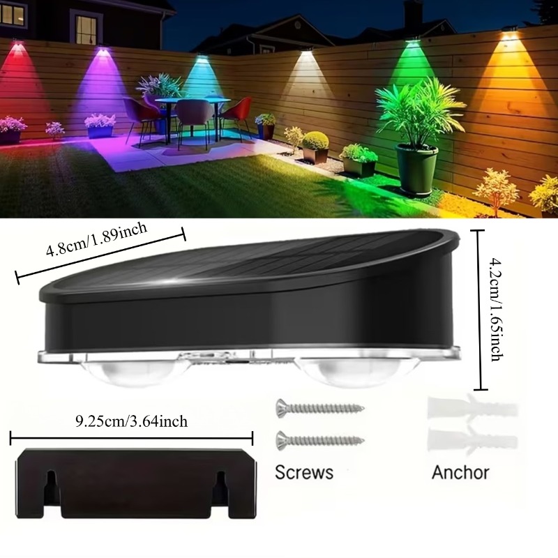 Luz Solar RGB para Cerca IP44, - Outdoor Lighting With Outlet avaliação e preço