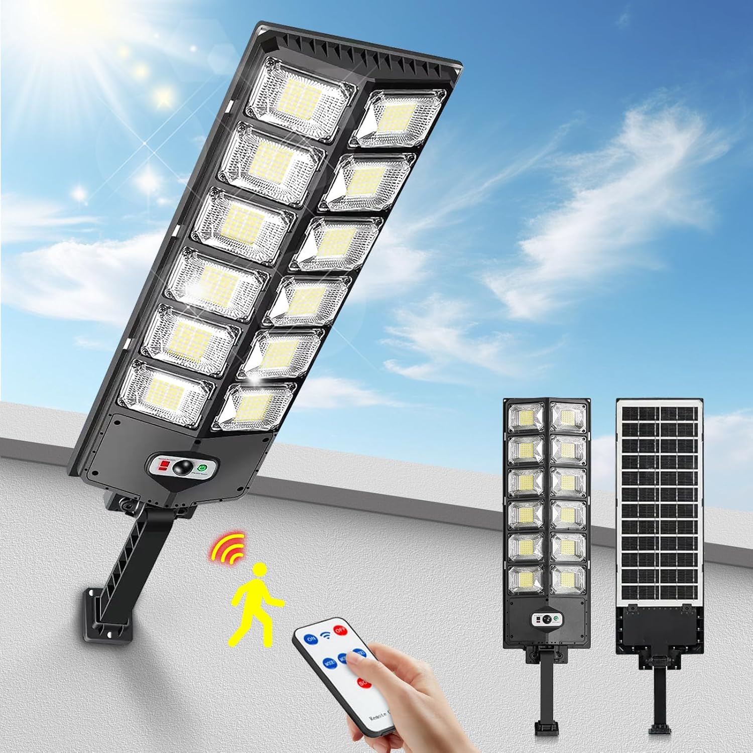 12000LM Luzes de rua solares a - Outdoor Lighting Front Yard avaliação e preço