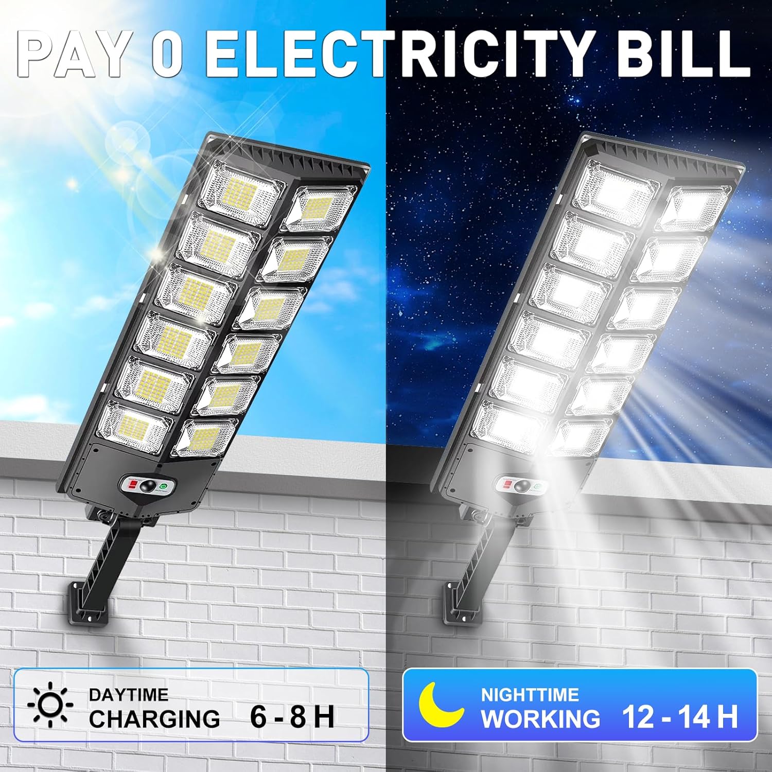 12000LM Luzes de rua solares a - Outdoor Lighting Front Yard avaliação e preço