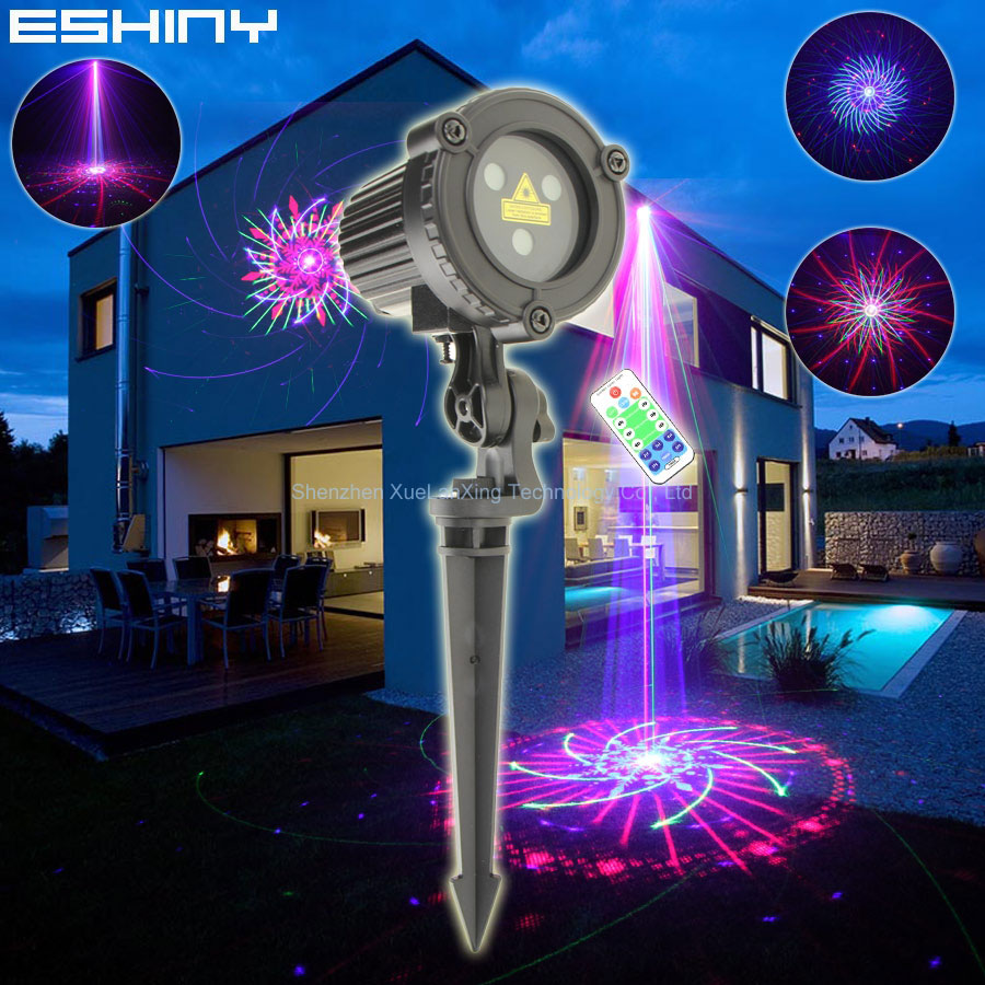 ESHINY-RGB Laser Paisagem Luz, - Outdoor Lighting With Outlet avaliação e preço