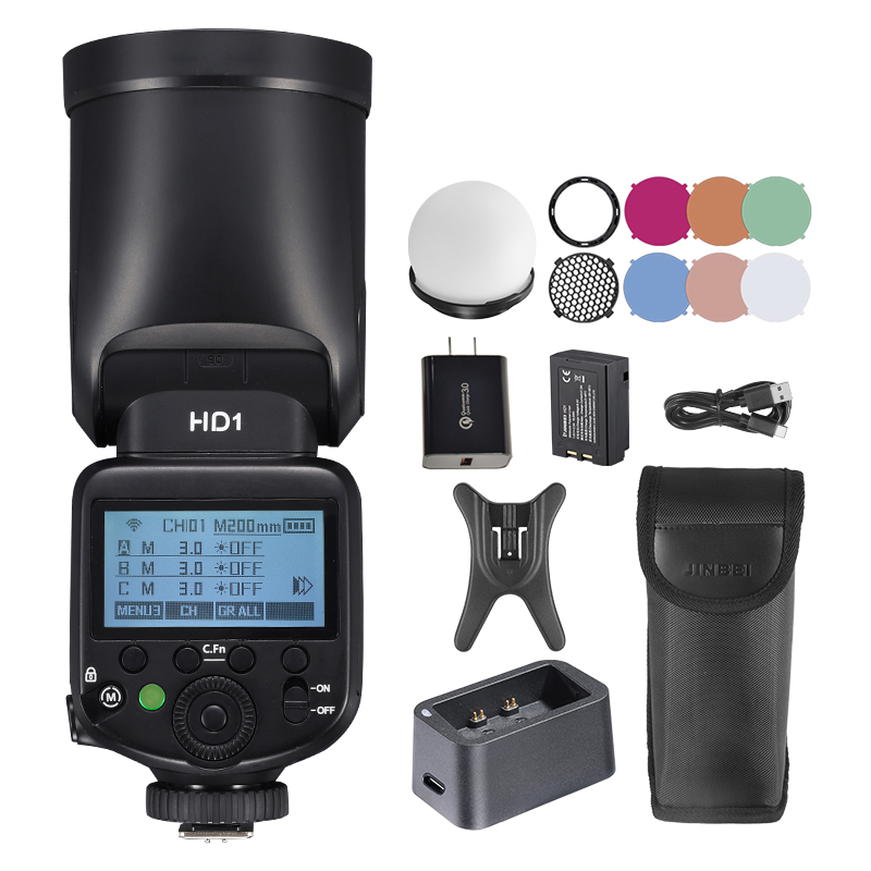 Flash para Câmera JINBEI HD-1, - Outdoor Lighting Kit Photography avaliação e preço