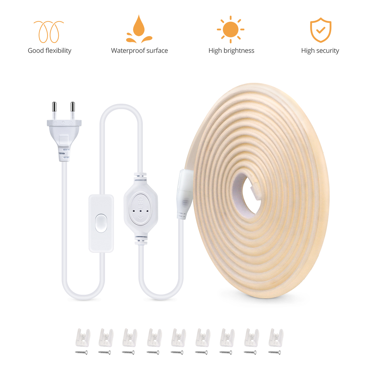 110v 220v cob tira led luzes a - Outdoor Lighting Ideas For Party avaliação e preço