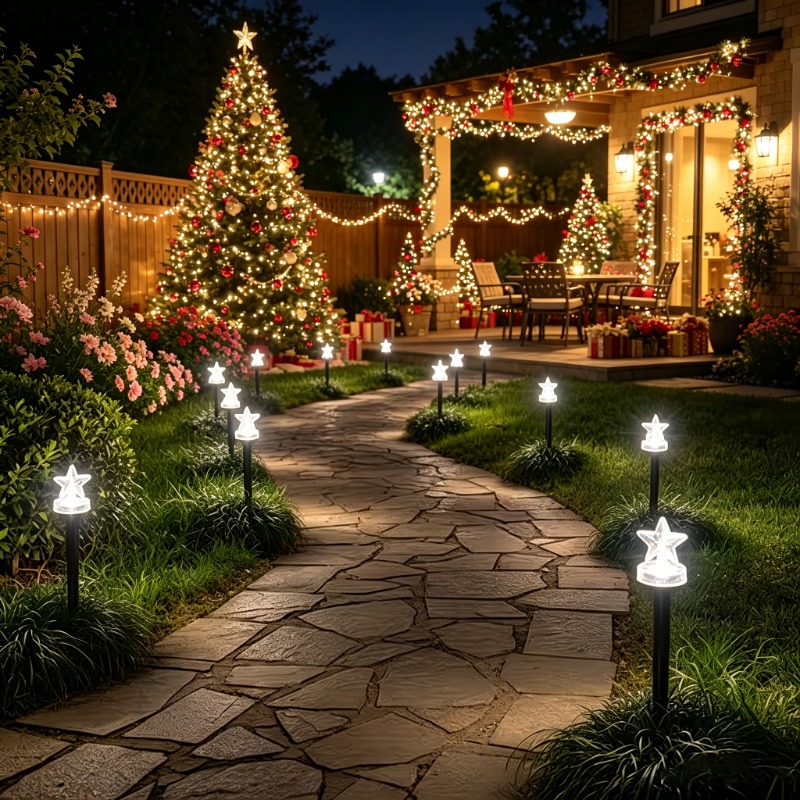 1 conjunto de luzes solares em - Solar Path Light avaliação e preço
