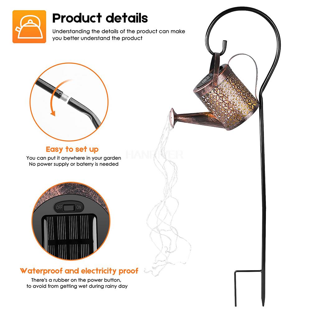 Regador solar luz pendurado ch - Outdoor Lighting Bronze avaliação e preço