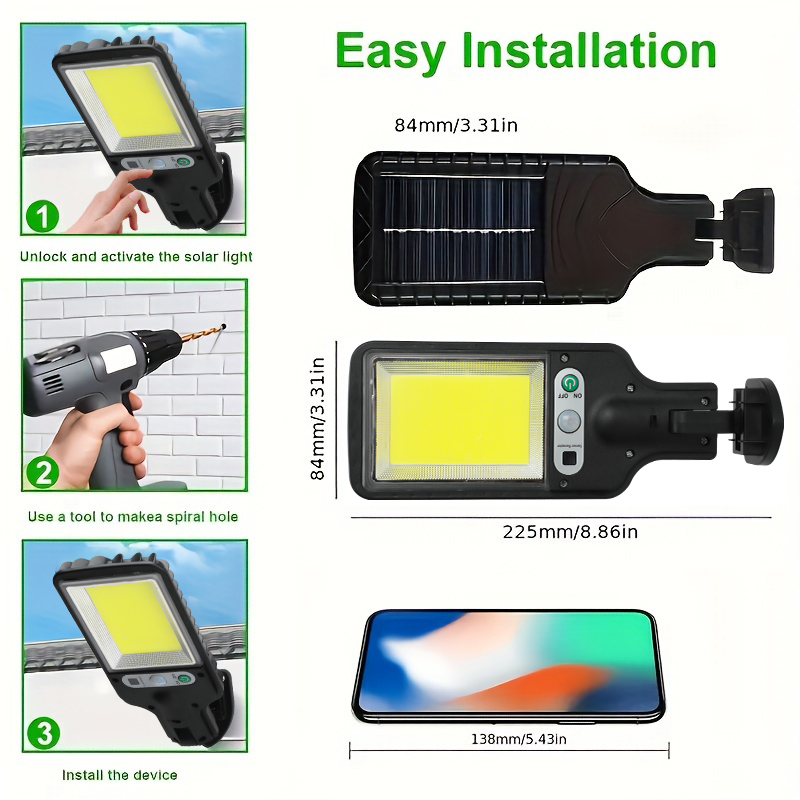 Led/cob sensor de movimento so - Outdoor Lighting Front Yard avaliação e preço