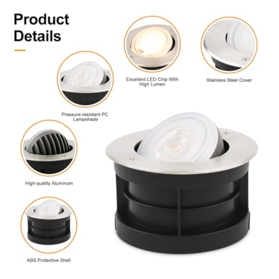 Luminária de Embutir no Solo c - Outdoor Lighting Ground Fixtures avaliação e preço